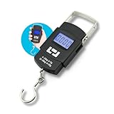 Balança Digital Portátil Gancho P/Pesca Bagagem Mala Mãos 50 Kgs