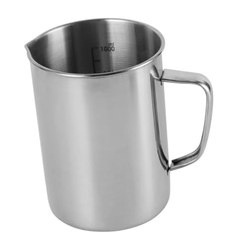 NAMOARLY Taza Medidora De Acero Inoxidable De Recipiente De Medición Para Laboratorio y Cocina Para Harina y Otros Ingredientes Taza Medidora Casera Laboratorio