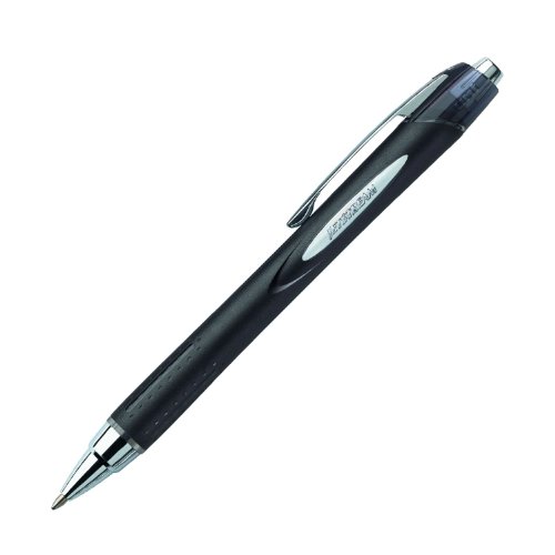 Uniball SXN-210 Jetstream RT Stylo à bille en grip caoutchouté pointe 1 mm Noir