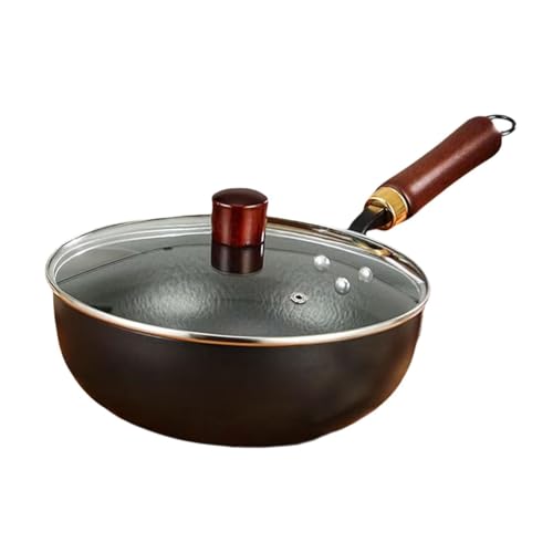 Wok chino con mango de madera sin tapa miniatura 6
