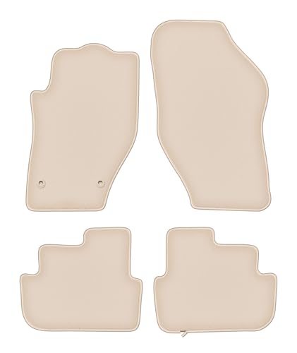 Tapis de voiture Peugeot 308 CC en velours beige élégant de haute qualité