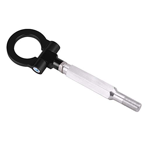 ZerHoc Tow Hook,Car Towing Eye Towing Hook Ring Kit Universal Tow Hook Eye Towing Colorful Fit(Black)