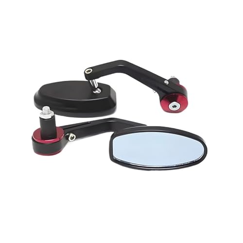 Espejos de moto universales con visión anti-vibración en aluminio de 22 mm para trail 3