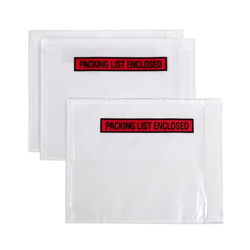 iMailer - 200 Pack 7.5x5.5 inches Packing List Enclosed Envelopes with Adhesive for Invoices, Receipts and Slips 7.5x5.5-200 Pack