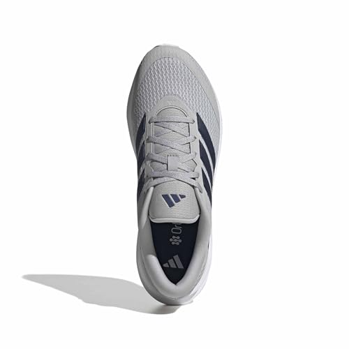 adidas Herren Runfalcon 6 Wide Shoes, Grey Two/Dark Blue/Core Black, 42 2/3 EU – Ansicht 3