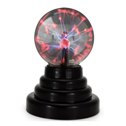 Lancoon Plasma Ball Light Lamp Static Electricity Globe Electric Lightning Ball Touch Sensitive USB Powered Nebula Thunder Lightning Plug-in Plasma Globe Parties Birthday Holiday