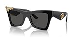 Dolce & Gabbana DG4434-501/87 Sunglasses Black w/Dark Grey 51mm