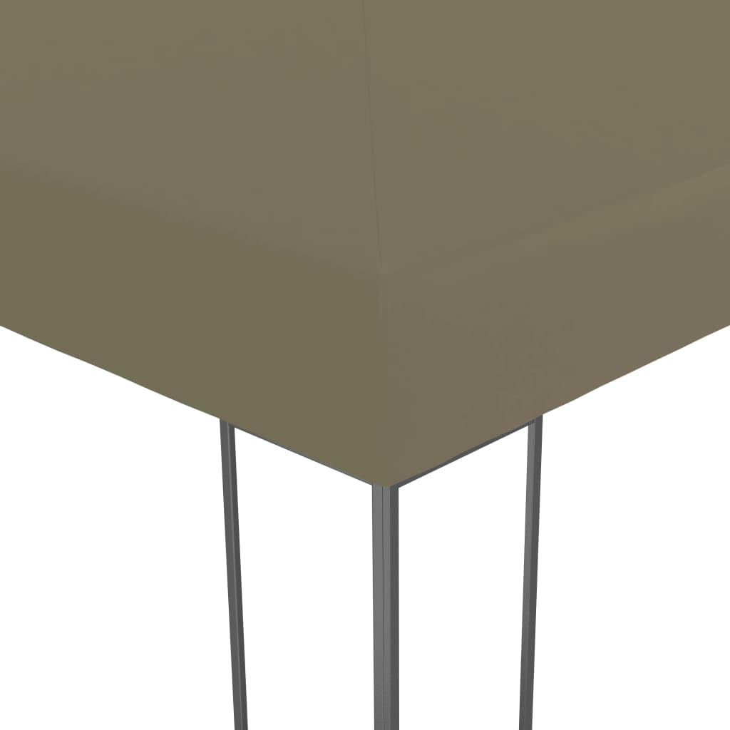 Namiot ogrodowy 3x3 m Taupe 180 g/m² | Stalowa rama, dach 100% poliester, podwójna wentylacja, na wesele, grill kempingowy