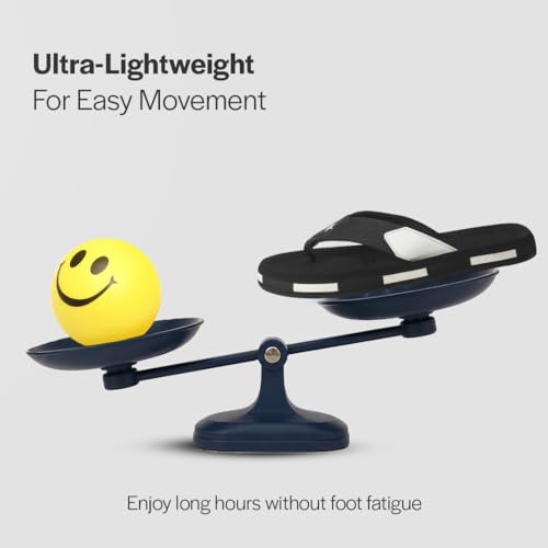 Image of FAUSTO Men Ultra-Lightweight EVA Cushioned Slippers with Anti Skid Sole | All-Day Ortho Comfort, Water Resistant | Flip Flop for Travel, Beach, Rainy Days, Home Indoor Use