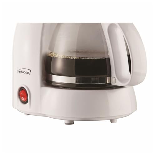 Image of Brentwood Appliances TS-213W 4 Cup Coffee Maker, White