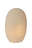 Aus Porzellan gefertigt Lucide SHELLY - Tischlampe - 1xE14 - Weiß