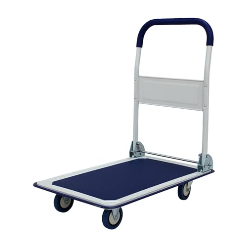Carretilla plegable resistente de 330 lbs con 4 ruedas miniatura 1