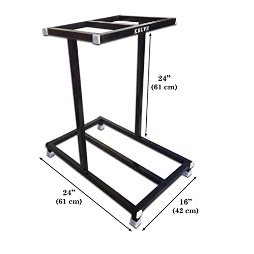 Image of MILD Steel Inverter Stand /Trolly (Dual Battery, Black)
