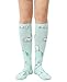 Womens Athletic Knee High Socks Outdoor Sport Thigh High Stockings Casual Stripes Tube Socks