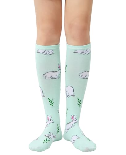 Image of American Trends Women's Knee High Socks, Novelty Holiday Printed Tall Tube Socks, Casual & Party Athletic Sports Stockings