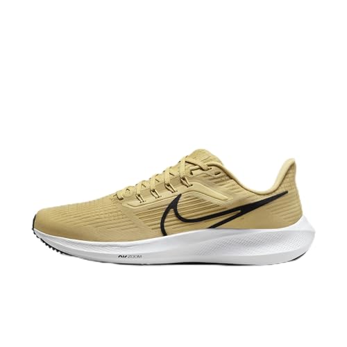 Nike Pegasus 39 Men's Road Running Shoes (DM0164-700, Gold Dust/Black/White) Size 8