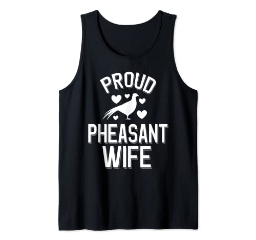 Pheasant With Hearts Cute Proud Pheasant Wife Camiseta sin Mangas