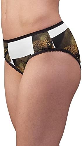 SpreadPassion Women's Black-Footed Cat Felis Nigripes Panties, Black-Footed Cat Felis Nigripes Underwear, Briefs