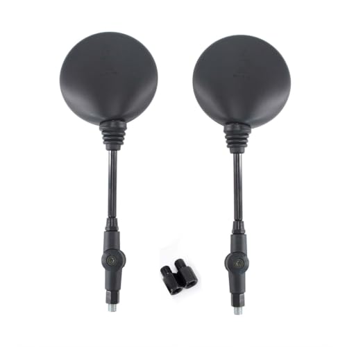 Espejos retrovisores para motocicleta quad ATV UTV redondos universales rosca 8mm 10mm kit