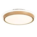 bodkar 20.07' Bladeless Fandelier Ceiling Fan with Light – Dimmable LED, 3 Color Temperatures, 6 Wind Speeds, Remote & App Control (Brown)