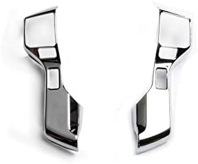 JSTOTRIM Steering Wheel Moulding Chrome Cover Trims Kit for 2015-2023 Toyota Tacoma Tundra 4Runner Accessories (with Right Hole)