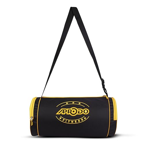 Image of APRODO Polyester PU Coated Sports Duffle /Shoulder /Gym Bag for Men & Women, 23L (18 x 9 x 9) Inch
