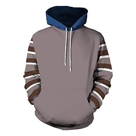 Bilicos Ticci Toby Men's Women's Hooded Jacket Pullover with Hood Sweat Jacket Hoodie Brown S (Chest Circumference 104 cm) Cover