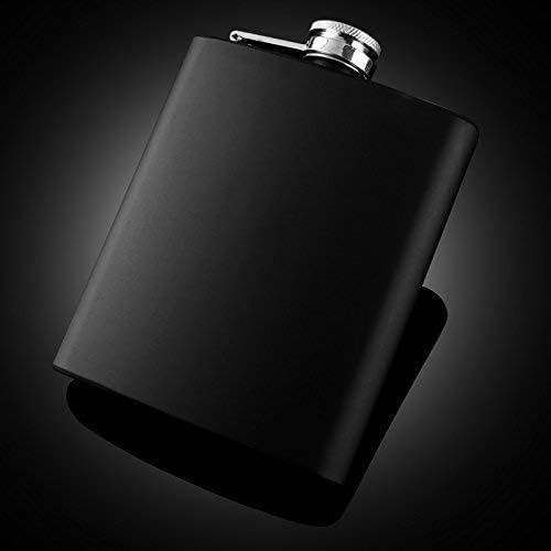 Image of Stainless Steel 8 Oz Liquor Hip Flask and Wine Whiskey Vodka Alcohol Drinks Pocket Bottle for Men Women (236 Ml)