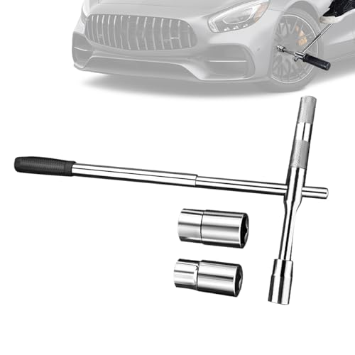 Llave cruzada de rueda con 4 funciones y adaptador extendido para mecánicos de camión 8