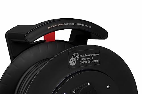 Carrete de cable profesional 25 m H07RN-F con toma CEE 16A 6