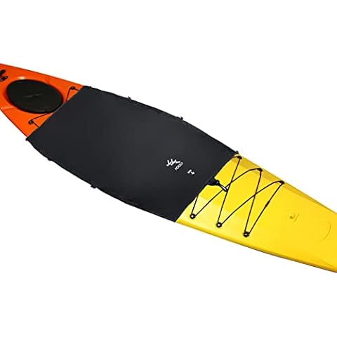 MOPHOEXII Kayak Cockpit Cover Seal Cockpit Protector (Black, Small(Outer Cockpit to 51in)) Cover