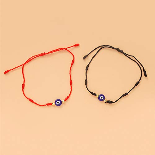 Colorful Bling Upgraded 7 Knots Evil Eye Bracelet With Message Card Adjustable Lucky Red String Bracelet Set Kabbalah Protection Friendship Wish Bracelets For Women Men Boy Girl Bff Friend Gifts thumb #4