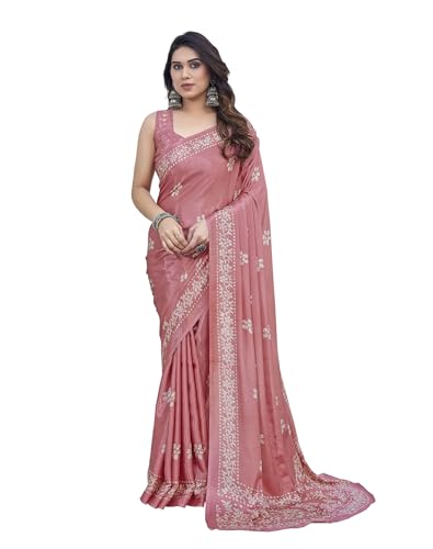 Yashika Women's Elegant Malgudi Art Silk Saree with Blouse Materi...