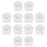 SHINEOFI Einweg Pommes Frites Becher aus Weißem Karton 24 Stück Fettdicht Stapelbar Nachhaltige Snackbehälter für Gastronomie und Catering