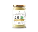 Cibo Burro Ghee Biologico 500gr - Latte di Parma e Reggio Emilia - Prodotto in Italia - Mucche al Pascolo - Punto di Fumo 250 - Da Panna Centrifugata