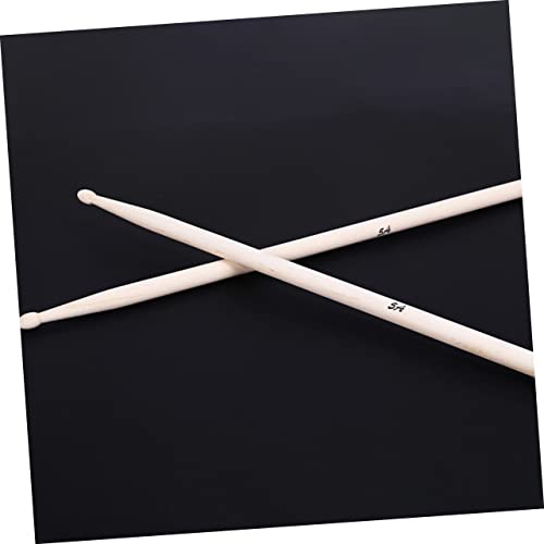2 pares de baquetas de madera maple 5A beige miniatura 2