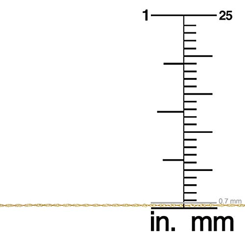 Kooljewelry 10k Yellow Gold Singapore Chain Necklace For Women (0.7mm, 1mm, 1.4mm, 1.7mm - sizes from 14 to 30 inch long)4
