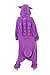 SAZAC Gengar Pokemon Kigurumi - Onesie Jumpsuit Halloween Costume (Purple)