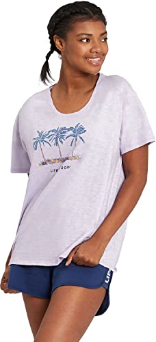 T-shirt Palm Flowers pour des vacances à la plage et des sorties d'été décontractées
