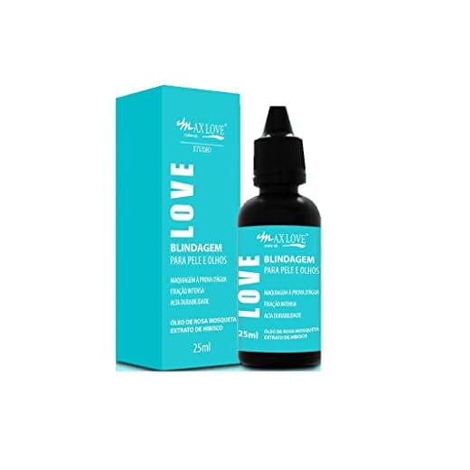 Blindagem para Pele e Olhos 25ml - Fixação Intença e Alta Durabilidade - Oleo de Rosa Mosqueta e Hibisco - Max Love