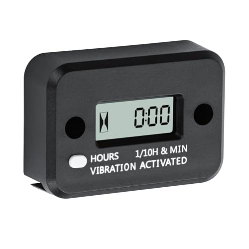 Small Engine Hour Meter with Reset Button