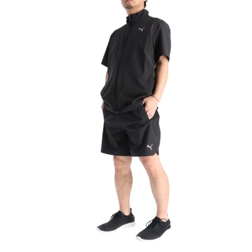 [プーマ] トレーニングウェア 上下 メンズ スポーツウェア クロスジャージ 薄手 半袖 528807 ブラック XXLサイズ