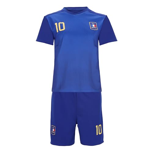 Blackshirt Company Frankreich Kinder Sport Trikot Set - Fußball WM EM Fan...