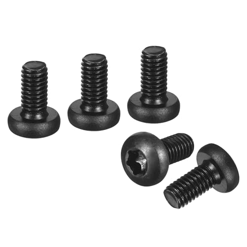 Image of DTGN 50Pack M6x12 Pan Head Torx Security Screws Carbon Steel Black