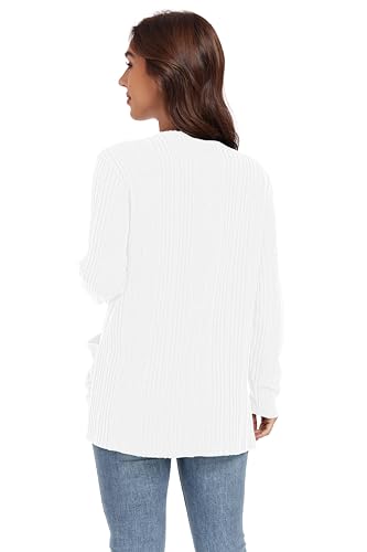 Image of GRECERELLE Womens Long Sleeve Lightweight Open Front V-Neck Casual Cardigan Sweaters Outerwear with Pockets 2025, S-2XL