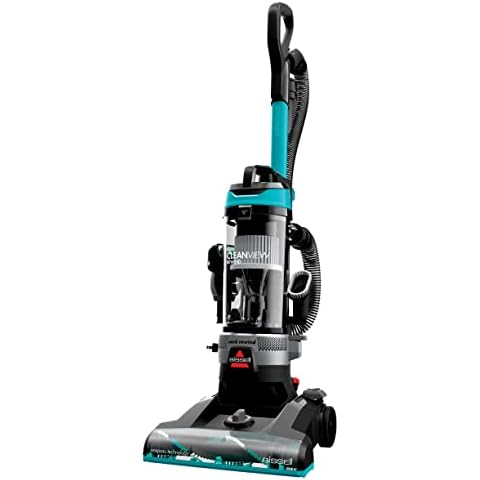 BISSELL CleanView Rewind Upright Bagless Vacuum with Automatic Cord Rewind & Active Wand, 3534,Black/Red Cover