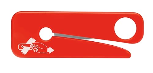 MARTOR Gurtschneider, Gurtmesser, SECUMAX SOS-Cutter, Auto, Feuerwehr, Sicherheitsmesser mit Klettverschluss, Kunststoff, Rechts- & Linkshänder