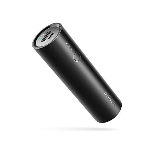 Anker Power Bank, PowerCore 5000 mAh Portable Charger, External Battery Power Bank, Compact Mobile Phone Charger with Power IQ, Compatible with iPhone XS Max/XR/XS/X/8/8 Plus, iPad, Galaxy a