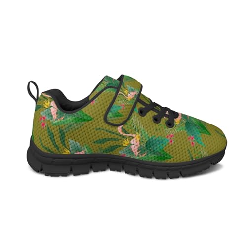 Walking Shoes for Kids Boho Flexible Breathable Sneakers for Kids Girls with Hook and Loops Cute Indoor Shoes2