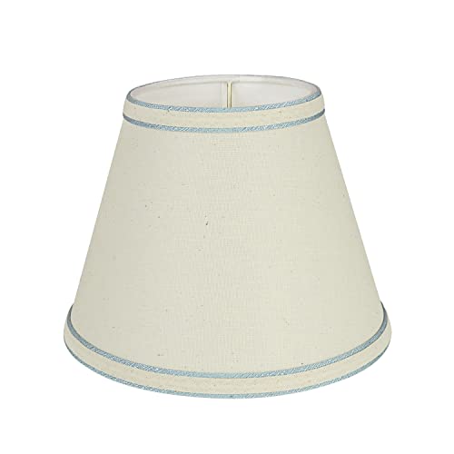 Image of Aspen Creative 58909A, Empire Uno Lamp Shade, Off White, 5 inch Top x 9 inch Bottom x 7 inch Slant Height, Slip UNO 33mm